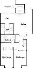 2x1 C 10706-S floor plan